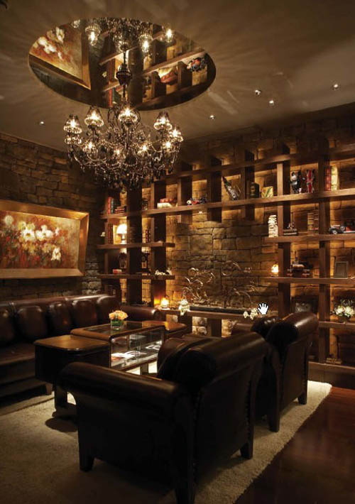I.V.V紅酒吧設計圖欣賞  傳承設計經(jīng)典元素