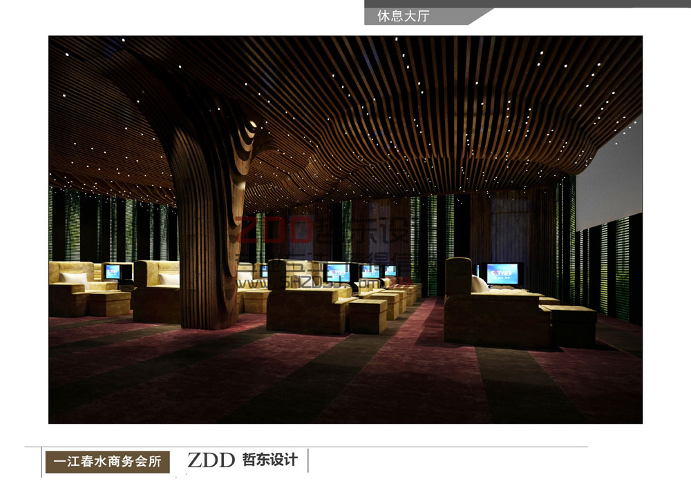 哲東設(shè)計對于商務(wù)會所過度空間燈光設(shè)計的處理