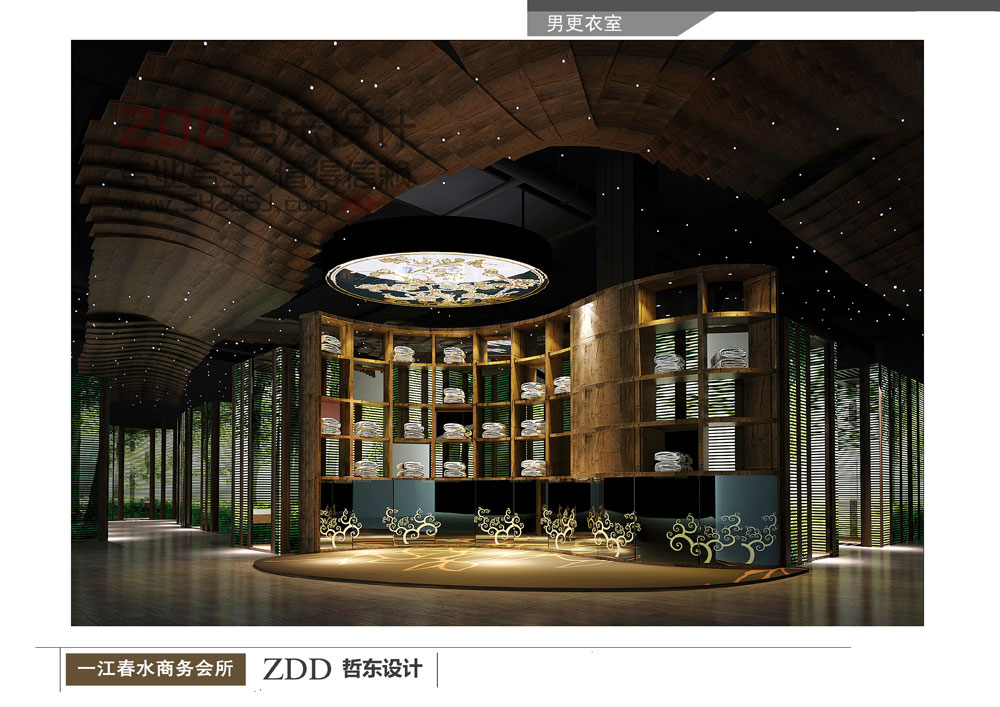 哲東設(shè)計對于商務(wù)會所過度空間燈光設(shè)計的處理