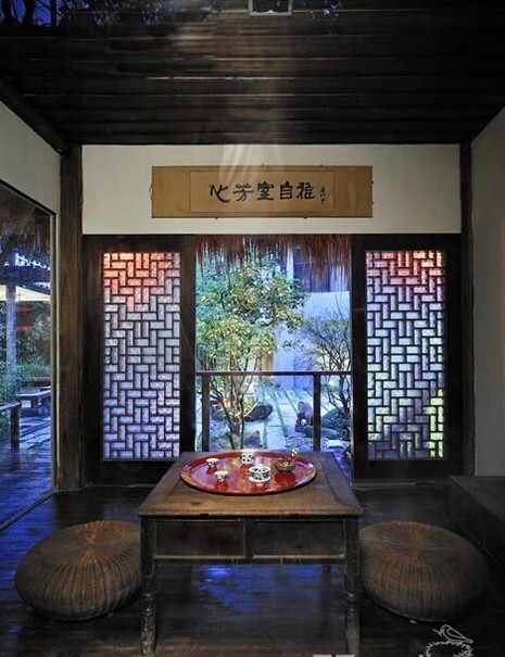 籬東菊徑深般的清幽  蘇州園林式高檔休閑會(huì)所設(shè)計(jì)