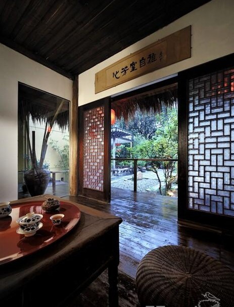 籬東菊徑深般的清幽  蘇州園林式高檔休閑會(huì)所設(shè)計(jì)