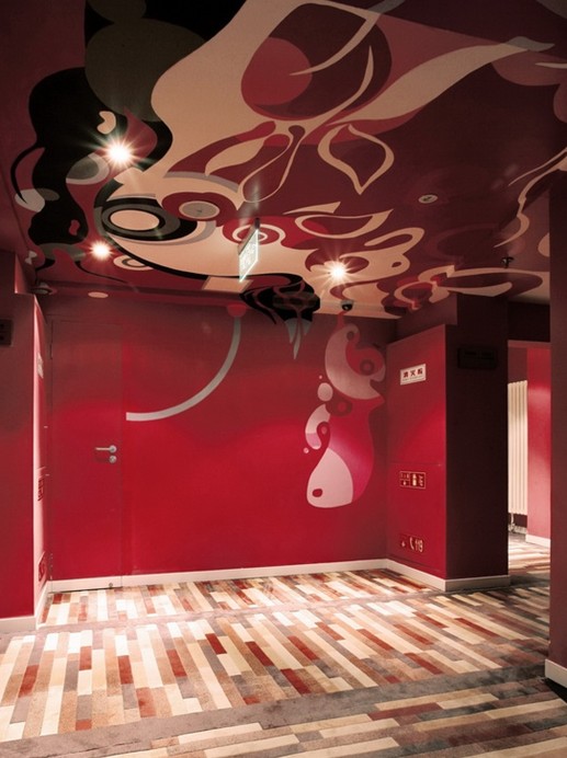 色彩夸張的商務(wù)會所設(shè)計效果圖