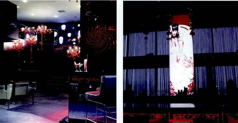 紅色性感 KLUBBROUGE酒吧設(shè)計效果圖