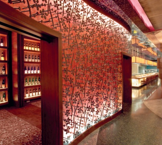 迪拜Nobu 紅酒會所設(shè)計裝修圖